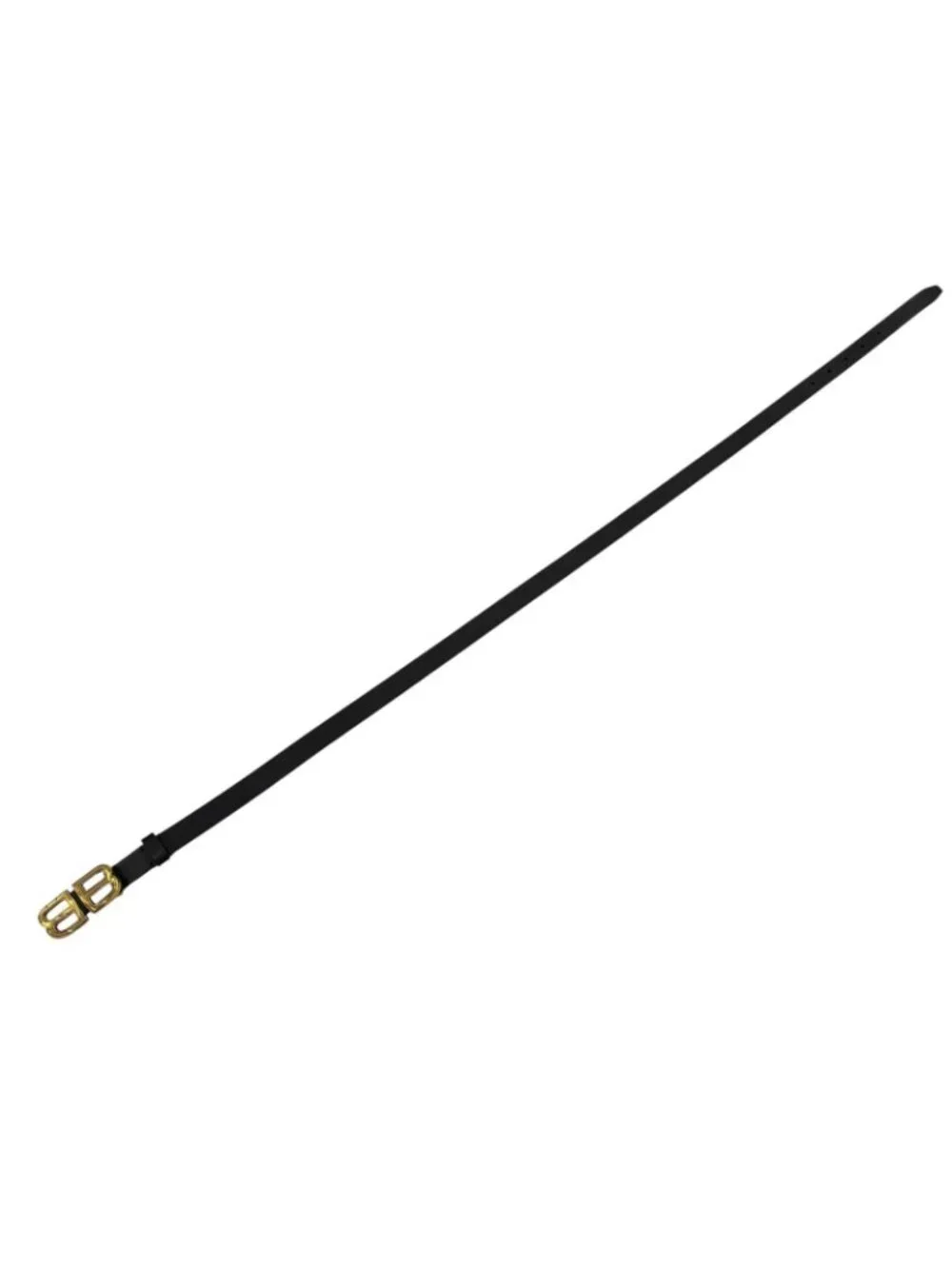 Balenciaga BB Hourglass Belt Black Gold 90